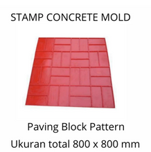 Muat gambar ke penampil Galeri, Stamp Concrete Mold:  Paving Block Style ( 1set = 3pcs )
