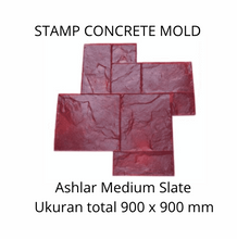 Muat gambar ke penampil Galeri, Stamp Concrete Mold:  Ashlar Medium Slate ( 1 set = 3 pcs )
