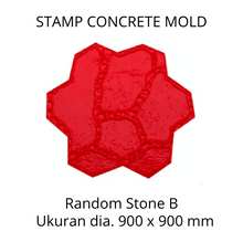Muat gambar ke penampil Galeri, Stamp Concrete Mold:  Random Stone Type B.( 1 set = 3pcs )
