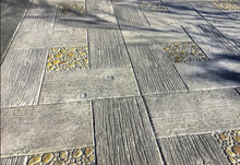Muat gambar ke penampil Galeri, Stamp Concrete Mold:  Wood Stone pattern.( 1 set = 3pcs )
