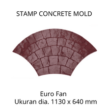 Muat gambar ke penampil Galeri, Stamp Concrete Mold:  Euro Fan ( 1 pcs )
