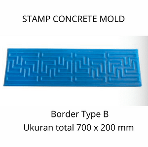 Stamp Concrete Mold:  Border Mat ( 1 set = 3pcs )