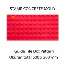 Muat gambar ke penampil Galeri, Stamp Concrete Mold:  Guiding Tile ( 1 set = 3pcs )
