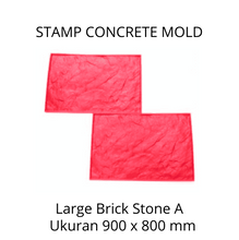Muat gambar ke penampil Galeri, Stamp Concrete Mold: Large Brick Stone ( 1 set = 3pcs )
