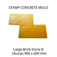 Muat gambar ke penampil Galeri, Stamp Concrete Mold: Large Brick Stone ( 1 set = 3pcs )
