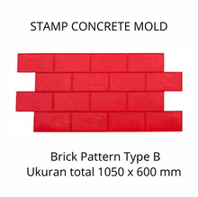 Muat gambar ke penampil Galeri, Stamp Concrete Mold:  Brick Style ( 1set = 3pcs )
