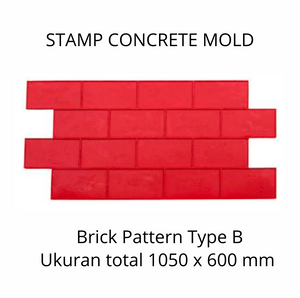 Stamp Concrete Mold:  Brick Style ( 1set = 3pcs )