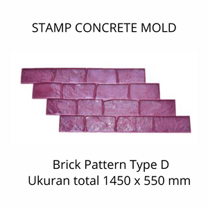 Stamp Concrete Mold:  Brick Style ( 1set = 3pcs )