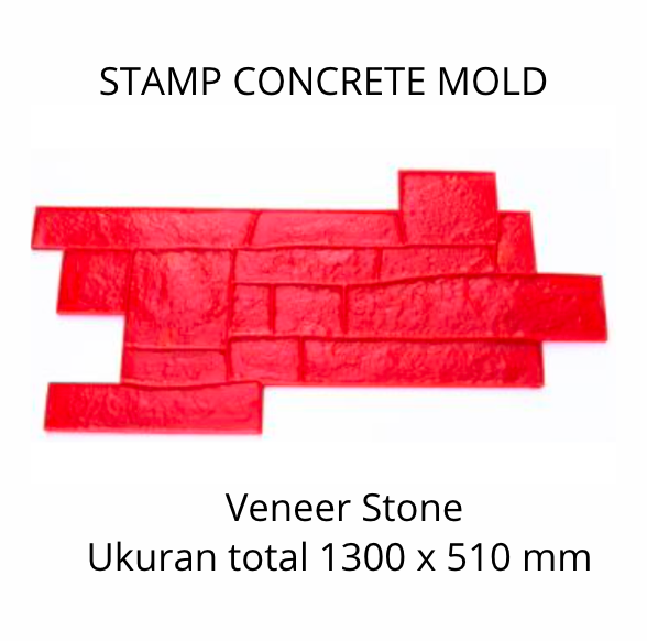 Stamp Concrete Mold:  Veneer Stone.( 1 set = 3pcs )
