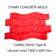Muat gambar ke penampil Galeri, Stamp Concrete Mold:  Coble Stone Brick ( 1 set = 3 pcs )
