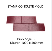Muat gambar ke penampil Galeri, Stamp Concrete Mold: Brick Style.( 1 set = 3pcs )
