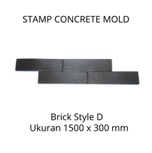 Muat gambar ke penampil Galeri, Stamp Concrete Mold: Brick Style.( 1 set = 3pcs )
