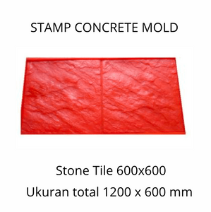 Stamp Concrete Mold:  Stone Tile.( 1 set = 3pcs )