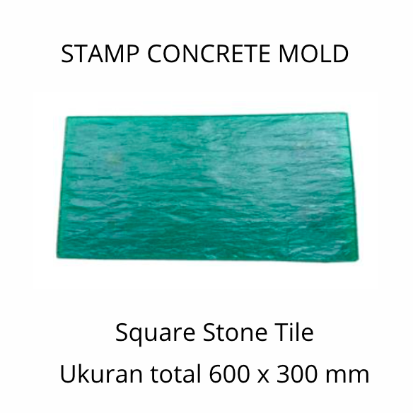 Stamp Concrete Mold:  Square Stone Tile.( 1 set = 3pcs )