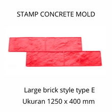 Muat gambar ke penampil Galeri, Stamp Concrete Mold:  Large Brick ( 1set = 3pcs )
