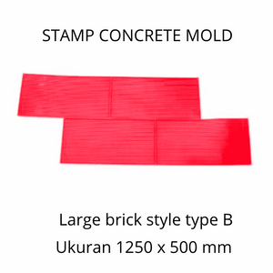 Stamp Concrete Mold:  Large Brick ( 1set = 3pcs )