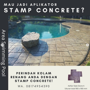 Mau Jadi Mitra / Aplikator Stamp Concrete?
