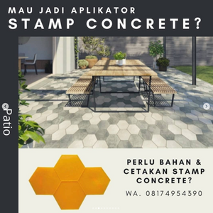 Mau Jadi Mitra / Aplikator Stamp Concrete?