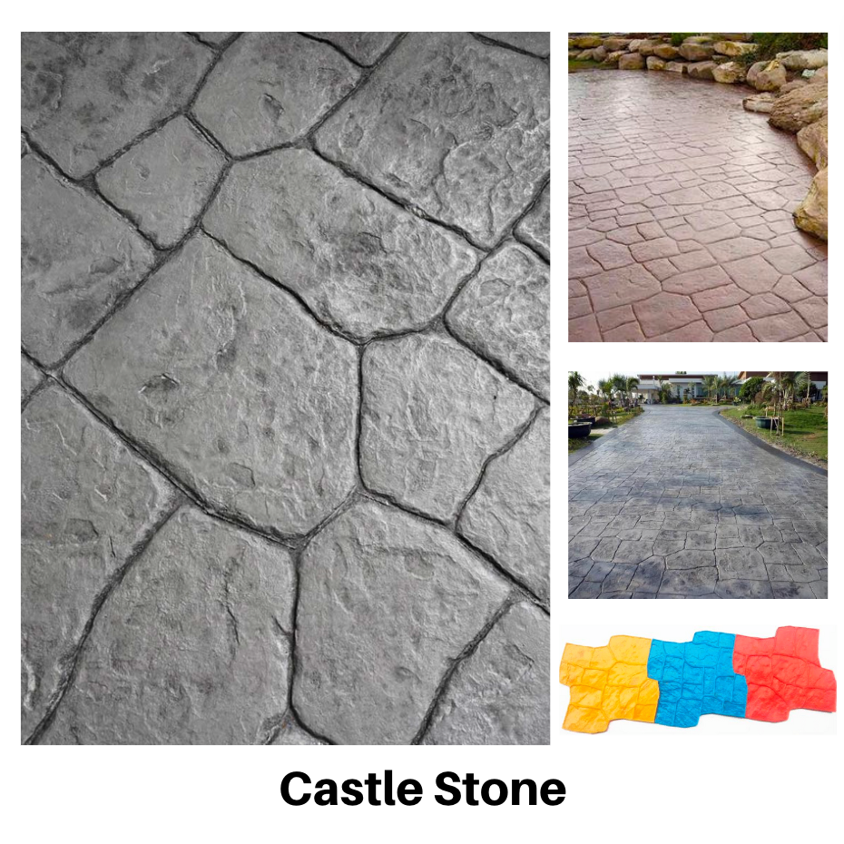 Stamp Concrete Mold:  Castle Stone ( 1pcs )