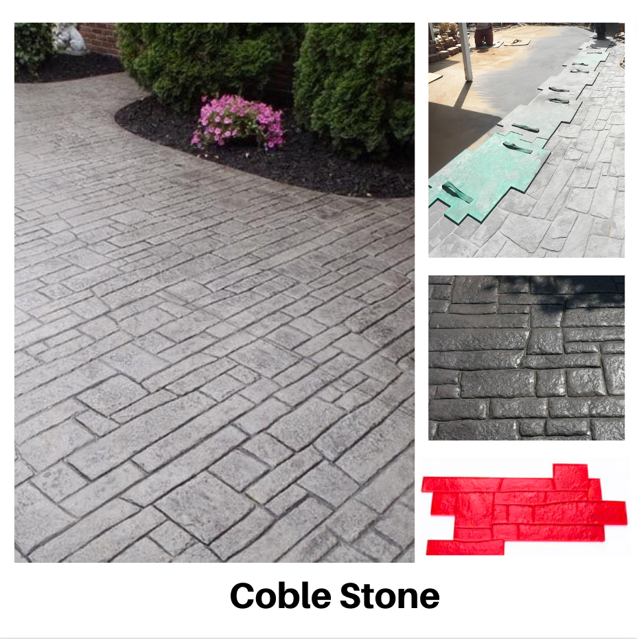 Stamp Concrete Mold:  Coble stone