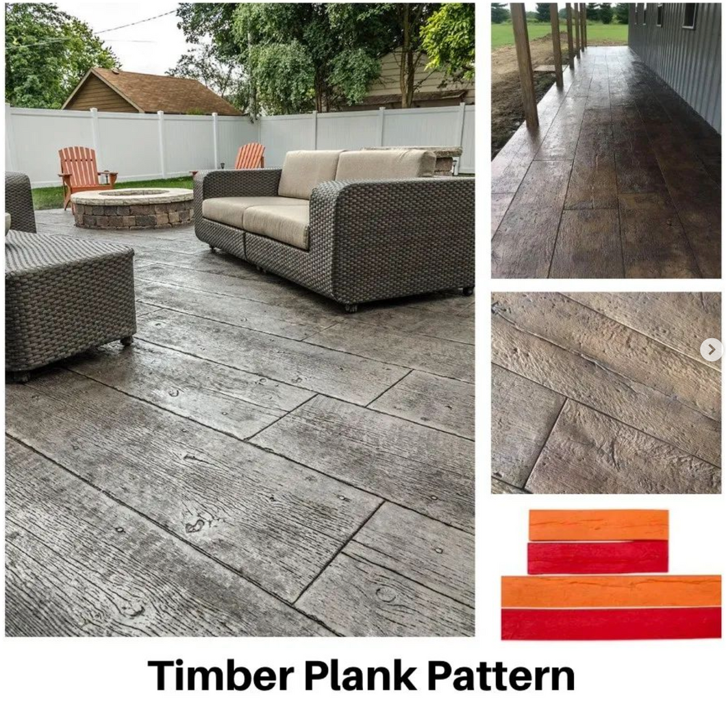 Stamp Concrete Mold:  Timber Plank( 1 set = 3pcs )