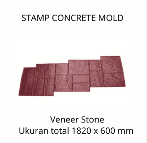 Stamp Concrete Mold:  Veneer Stone.( 1 set = 3pcs )